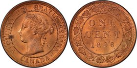 Victoria Cent 1896 MS64 Red and Brown PCGS, London mint, KM7. Fully lustrous and an elegant peach-copper in color.

HID09801242017