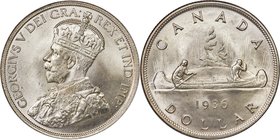 George V Specimen Dollar 1936 SP67 PCGS, Royal Canadian Mint, KM31. A remarkable Specimen example of George V's final Dollar, almost perfectly as-made...