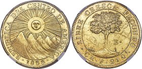 Central American Republic gold 8 Escudos 1833 CR-F UNC Details (Cleaned) NGC, San Jose mint, KM17. Arguably the most popular Central American Republic...