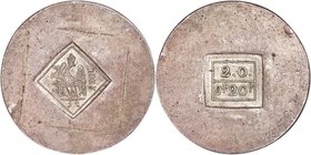 Zara. French Occupation Siege 9 Francs 20 Centimes 1813 MS63 NGC, KM2, Dav-48. Coined by the French during the Napoleonic wars as part of the siege of...