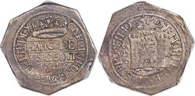 Charles I Pontefract Besieged octagonal Shilling 1648 (1649) XF45 PCGS, KM383, S-3151, N-2649. A wonderful type struck in 1649 after the execution of ...