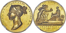 Victoria gold Coronation Medal 1838 MS60 NGC, BHM-1801, Eimer-1315. 36mm. By B. Pistrucci. Incredibly high relief and of a great beauty, this masterfu...