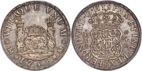 Ferdinand VI 4 Reales 1758 Mo-MM MS62 PCGS, Mexico City mint, KM95, Cal-430. Nearly Choice Uncirculated with handsome steel toning, fully lustrous sur...