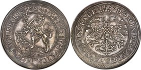 Zurich. Canton 2 Taler 1624 AU55 NGC, KM38, Dav-4637, HMZ-2-1145b. 57.12gm. Thoroughly impressive for the assigned grade, this very fleeting Double Ta...