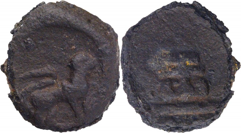 Ancient India
Chutus of Banavasi
Lead Unit
Lead Coin of Chutus of Banawasi.
...