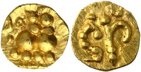 Gold One Quarter Fanam Coin of Nolambas.