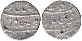 Silver One Rupee Coin of Shah Alam Bahadur of Firoznagar Mint.