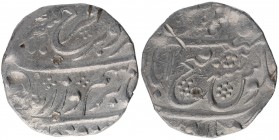 Very Rare Silver One Rupee Coin of Farrukhsiyar of Fathabad Dharur Mint.