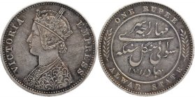 Silver One Rupee Coin of Mangal Singh of Alwar.