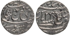 Silver One Rupee Coin of Lucknow Muhammadabad Banaras Mint of Awadh.