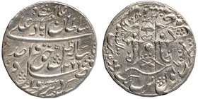 Silver One Rupee Coin of Wajid Ali Shah of Lucknow Mint of Awadh.