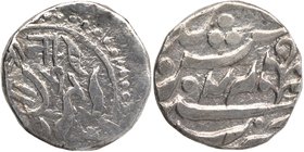 Silver Eight Annas Coin of Kishangarh.