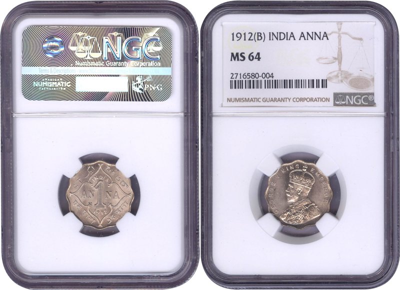 British India
Anna 1
Anna 01
Copper Nickel One Anna Coin of King George V of ...