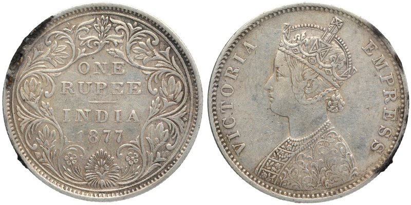 British India
Rupee 1
Rupee 01
Silver One Rupee Coin of Victoria Empress of B...