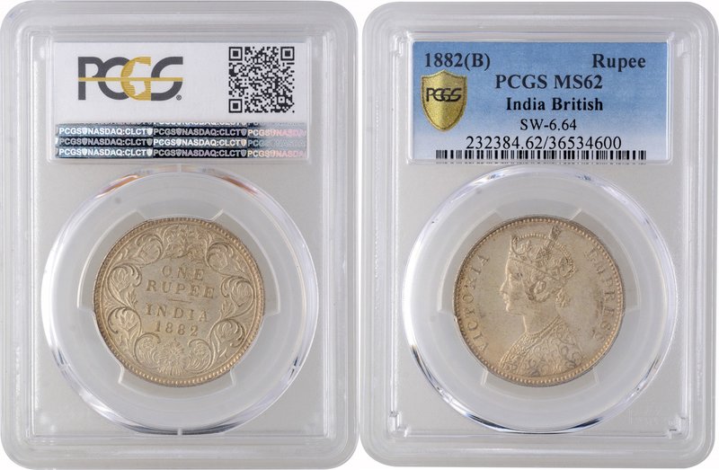 British India
Rupee 1
Rupee 01
Silver One Rupee Coin of Victoria Empress of B...