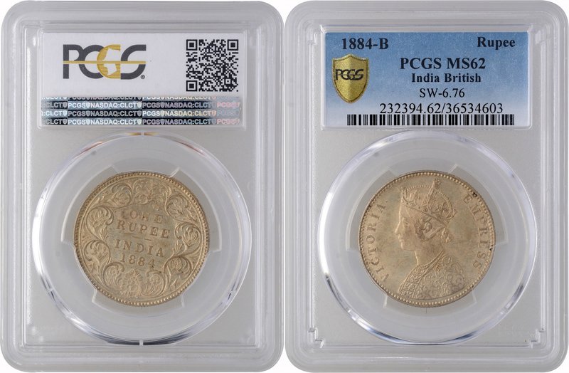 British India
Rupee 1
Rupee 01
Silver One Rupee Coin of Victoria Empress of B...