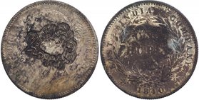 Silver One Rupee Counter strike Coin of Victoria Queen of 1840.