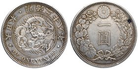 Silver Yen Coin of Mutsuhito of Japan.