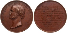 Bronze Memorial Medal of Lord George Bentinck of Great Britain.