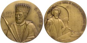 Rare Bronze Large Medallion of Indo Portuguese.