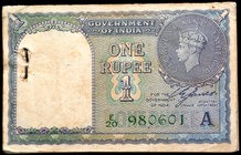 PMG Graded Rare CAWNPORE Circle One Hundred Rupees Note of King George VI signed by C.D. Deshmukh of 1938.