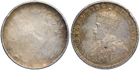Error Silver One Rupee Coin of King George V.