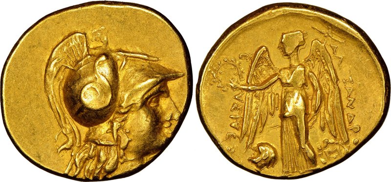 MACEDONIAN KINGDOM. Alexander III the Great (336-323 BC). Imitative AV stater (1...