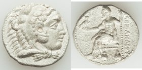 MACEDONIAN KINGDOM. Alexander III the Great (336-323 BC). AR tetradrachm (24mm, 16.61 gm, 5h). XF. Posthumous issue of Ake or Tyre, dated Regnal Year ...