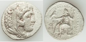 MACEDONIAN KINGDOM. Alexander III the Great (336-323 BC). AR tetradrachm (27mm, 16.58 gm, 6h). VF, fine roughness. Early posthumous issue of Tarsus, c...