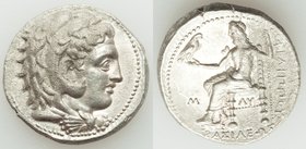 MACEDONIAN KINGDOM. Philip III Arrhidaeus (323-317 BC). AR tetradrachm (26mm, 16.55 gm, 11h). XF. Babylon, ca. 323-318/7 BC. Head of Heracles right, w...