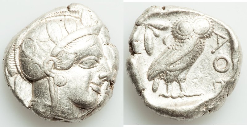 ATTICA. Athens. Ca. 440-404 BC. AR tetradrachm (23mm, 17.25 gm, 1h). VF. Mid-mas...