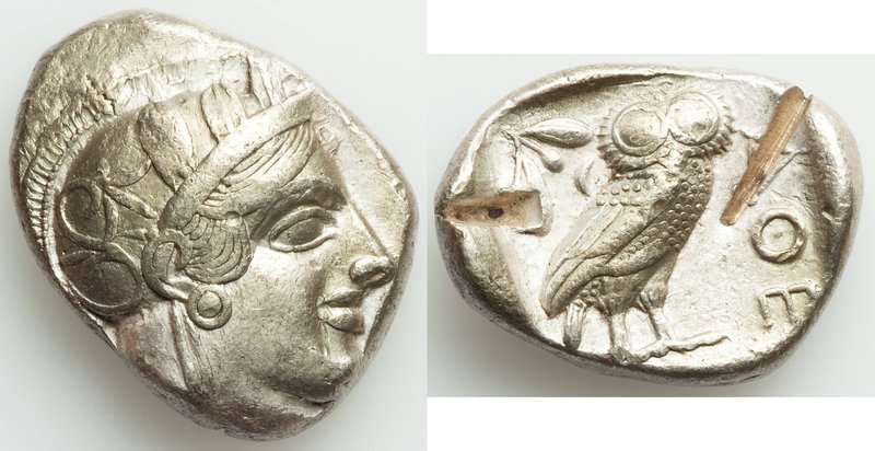 ATTICA. Athens. Ca. 440-404 BC. AR tetradrachm (23mm, 17.20 gm, 4h). VF, test cu...