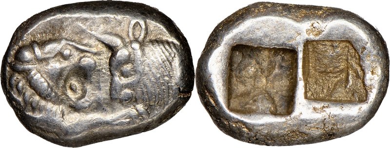LYDIAN KINGDOM. Croesus or later (ca. 561-546 BC). AR half-stater or siglos (17m...