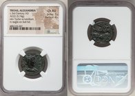 TROAS. Alexandria. Ca. 3rd century AD. AE (22mm, 5.74 gm, 7h). NGC Choice AU 5/5 - 4/5. Pseudo-autonomous issue, time of Gallienus (AD 253-268). AL-EX...