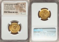 Leo I the Great, Eastern Roman Empire (AD 457-474). AV solidus (21mm, 4.47 gm, 5h). NGC Choice AU 5/5 - 2/5, brushed. Constantinople, 5th officina, ca...