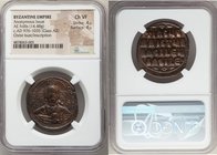 Anonymous. Class A2. Time of Basil II-Constantine VIII (AD 976-1035). AE follis (29mm, 14.48 gm, 6h). NGC Choice VF 4/5 - 4/5. Constantinople. +EMMA-N...