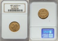Victoria gold Sovereign 1855-SYDNEY F15 NGC, Sydney mint, KM2. Two year type, scarce date. 

HID09801242017