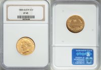 Victoria gold Sovereign 1868-SYDNEY XF45 NGC, Sydney mint, KM4. AGW 0.2353 oz. 

HID09801242017