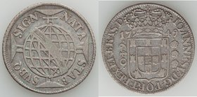 João V 640 Reis 1749 XF, Lisbon mint, KM158.3. 37mm. Struck for Maranhao. A highly sought after one year type. 

HID09801242017