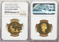 Elizabeth II gold Proof 200 Dollars 1994 PR69 Ultra Cameo NGC, Royal Canadian Mint, KM250. Mintage: 10,655. Interpretation of 1908 novel by Lucy Maud ...