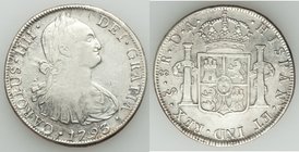 Charles IV 8 Reales 1793 So-DA XF (tooled), Santiago mint, KM51. 39.8mm. 26.70gm. Obverse corrosion near edge, light tooling beneath crown. 

HID09801...