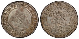 Christian IV Mark 1613-(b) AU53 PCGS, Copenhagen mint, KM52, H-99A. Half-bust with weak center, bold legend and reverse. Light gold toning. 

HID09801...