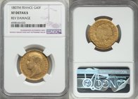 Napoleon gold 40 Francs 1807-M XF Details (Reverse Damage) NGC, Toulouse mint, KM-A688.3. Mintage: 4,994. AGW 3734 oz. 

HID09801242017