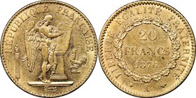 Republic gold 20 Francs 1876-A AU58 NGC, Paris mint, KM825.

HID09801242017