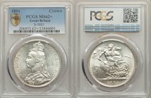 Victoria Crown 1891 MS62+ PCGS, KM765, S-3921, ESC-2591. Frosty white coin, well struck with no detracting marks to surfaces. 

HID09801242017