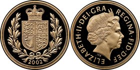 Elizabeth II gold Proof 2 Pounds 2002 PR70 Ultra Cameo NGC, KM1027. Mintage: 8,000. AGW 0.4706 oz. 

HID09801242017