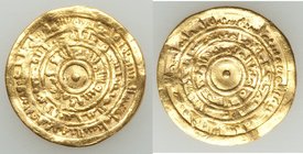 Fatimid. al-Mu'izz (AH 341-365 / AD 953-975) gold Dinar AH al-Muharram 362 (AD 972) VF, Misr mint, A-697.1. 21.5mm. 4.09gm.

HID09801242017