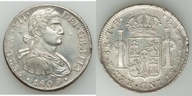 Ferdinand VII 8 Reales 1809 Mo-TH XF (polished), Mexico City mint, KM110. 39.8mm. 27.00gm. Strong bold strike but polished to a high gloss. 

HID09801...