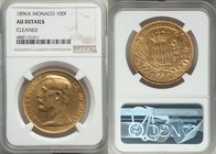 Albert I gold 100 Francs 1896-A AU Details (Cleaned) NGC, Paris mint, KM105. AGW 0.9334 oz. 

HID09801242017