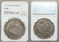 Anna Rouble 1732 XF40 NGC, Kadashevsky mint, KM192.1, Dav-1670. Sharply detailed for the issue.

HID09801242017